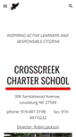 Mobile Screenshot of crosscreekcharterschool.com